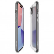 Spigen Ultra Hybrid Case - хибриден кейс с висока степен на защита за iPhone 15 (прозрачен-матиран) 8