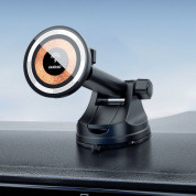 Daduo MagSafe Dashboard Car Mount 15W - поставка за таблото или стъклото на кола с безжично зареждане за iPhone с Magsafe (черен) 5