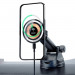 Dudao MagSafe Dashboard Car Mount 15W - поставка за таблото или стъклото на кола с безжично зареждане за iPhone с Magsafe (черен) 5