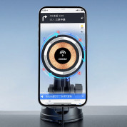 Daduo MagSafe Dashboard Car Mount 15W - поставка за таблото или стъклото на кола с безжично зареждане за iPhone с Magsafe (черен) 3