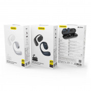 Dudao U17H Open-Air Conduction TWS Bluetooth Earphones - спортни безжични блутут слушалки със зареждащ кейс (бял) 3