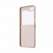 Guess 4G Triangle PU Leather Hard Case - дизайнерски кожен кейс за Samsung Galaxy Z Flip5 (розов) 5