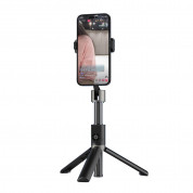 Dudao Selfie Stick Telescopic Tripod with Bluetooth Remote - разтегаем безжичен селфи стик и трипод за мобилни телефони (черен) 1