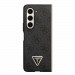 Guess 4G Triangle PU Leather Hard Case - дизайнерски кожен кейс за Samsung Galaxy Z Fold5 (черен) 2