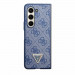 Guess 4G Triangle PU Leather Hard Case - дизайнерски кожен кейс за Samsung Galaxy Z Fold5 (син) 2
