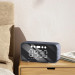 Dudao Y17 Wireless Speaker Bluetooth, FM And Clock - безжичен портативен спийкър с FM радио, часовник с аларма и microSD слот (тъмносив) 3