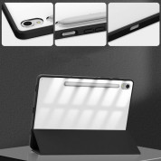 Tech-Protect SC Pen Hybrid Case - кожен кейс и поставка за Samsung Galaxy Tab S9 (черен-прозрачен)  4