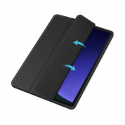 Tech-Protect SC Pen Hybrid Case - кожен кейс и поставка за Samsung Galaxy Tab S9 (черен-прозрачен)  2