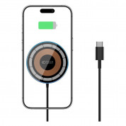 Tech-Protect USB-C Magnetic Wireless Qi Charger Qi15W-A30 - поставка (пад) за безжично зареждане за iPhone с Magsafe (черен) 1