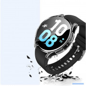 Tech-protect Defense360 Case - качествен силиконов (TPU) кейс с вграден протектор за дисплея на Samsung Galaxy Watch 6 40мм (прозрачен) 1