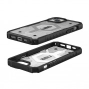 Urban Armor Gear Pathfinder MagSafe Case - удароустойчив хибриден кейс за iPhone 15 Plus (прозрачен) 1