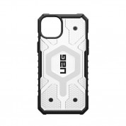 Urban Armor Gear Pathfinder MagSafe Case - удароустойчив хибриден кейс за iPhone 15 Plus (прозрачен) 11