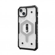 Urban Armor Gear Pathfinder MagSafe Case - удароустойчив хибриден кейс за iPhone 15 Plus (прозрачен) 3