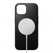 Nomad Modern Leather MagSafe Case for iPhone 15 (black) 1