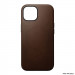 Nomad Modern Leather MagSafe Case - кожен (естествена кожа) кейс с MagSafe за iPhone 15 (тъмнокафяв) 3