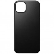 Nomad Modern Leather MagSafe Case - кожен (естествена кожа) кейс с MagSafe за iPhone 15 Plus (черен)