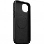 Nomad Modern Leather MagSafe Case - кожен (естествена кожа) кейс с MagSafe за iPhone 15 Plus (тъмнокафяв) 5