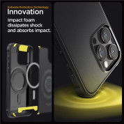 Spigen Rugged Armor MagSafe Case - удароустойчив силиконов (TPU) калъф с MagSafe за iPhone 15 Pro Max (черен)  12