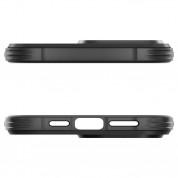 Spigen Rugged Armor MagSafe Case - удароустойчив силиконов (TPU) калъф с MagSafe за iPhone 15 Pro Max (черен)  6