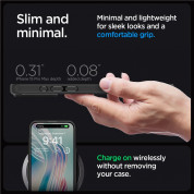 Spigen Ultra Hybrid Case - хибриден кейс с висока степен на защита за iPhone 15 Pro Max (черен-прозрачен) 13
