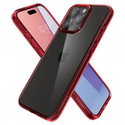 Spigen Ultra Hybrid Case - хибриден кейс с висока степен на защита за iPhone 15 Pro (червен-прозрачен) 6