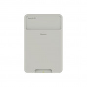 Baseus Silicone Card Bag (ACKD-B0G) - джоб за документи и карти, прикрепящ се към всяко мобилно устройство (сив) 1