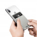 Baseus Silicone Card Bag (ACKD-B0G) - джоб за документи и карти, прикрепящ се към всяко мобилно устройство (сив) 5