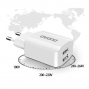 Dudao Travel Wall Charger Dual 12W (white) 8
