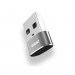Dudao USB-A to USB-C Adapter - адаптер от USB-A мъжко към USB-C женско за мобилни устройства с USB-C порт (тъмносив) 4