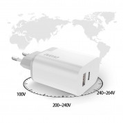 Dudao Dual Travel Fast Wall Charger 22.5W (white) 2