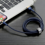 Baseus Cafule USB Lightning Cable (CALKLF-CV3) - Lightning USB кабел за Apple устройства с Lightning порт (200 см) (син-златист) 7