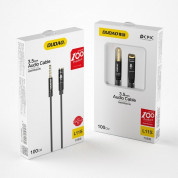 Dudao L11S Audio Extension Cable - удължителен аудио кабел 3.5 mm женско към 3.5 mm мъжко (100 см) (черен) 4