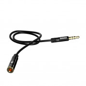 Dudao L11S Audio Extension Cable - удължителен аудио кабел 3.5 mm женско към 3.5 mm мъжко (100 см) (черен) 1