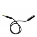 Dudao L11S Audio Extension Cable - удължителен аудио кабел 3.5 mm женско към 3.5 mm мъжко (100 см) (черен) 3