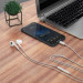 Dudao X14PROT In-Ear USB-C Stereo Headphones - слушалки с USB-C кабел, управление на звука и микрофон (бял) 3