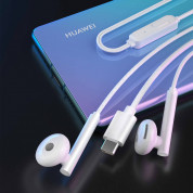 Dudao X3B In-Ear USB-C Stereo Headphones - слушалки с USB-C кабел, управление на звука и микрофон (бял) 4