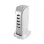 Dudao 5 USB-А Desktop Charger 25W (white) 1