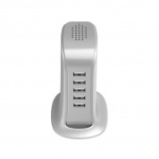 Dudao 5 USB-А Desktop Charger 25W - захранване с 5 x USB-А изхода за мобилни телефони и таблети (бял) 5