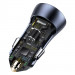 Baseus Golden Contactor Pro Quick Car Charger 40W (TZCCJD-B0G) - зарядно за кола с USB-A и USB-C изходи с технология за бързо зареждане и USB-C към Lightning кабел (тъмносив) 4