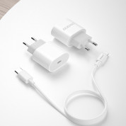 Dudao Fast Wall Charger USB-C 20W PD Set with USB-C to Lightning Cable (white) 5