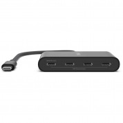 Belkin Connect USB-C to 4-Port USB-C Hub - USB-C хъб с 4xUSB-C порта за MacBook, преносими и настолни компютри (черен) 1
