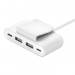 Belkin Boost Charge 4-Port USB Power Extender - USB-C адаптер за зареждане на смартфони и таблети с 2xUSB-A и 2xUSB-C изходи (бял) 1