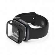 Belkin ScreenForce Bumper and Glass - качествен твърд кейс с вграден стъклен протектор за дисплея на Apple Watch 8 41мм, Apple Watch 7 41мм (черен) 1