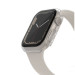 Belkin ScreenForce Bumper and Glass - качествен твърд кейс с вграден стъклен протектор за дисплея на Apple Watch 8 45мм, Apple Watch 7 45мм (прозрачен) 3