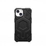 Urban Armor Gear Monarch Pro MagSafe Case - удароустойчив хибриден кейс с MagSafe за iPhone 15 (черен-карбон) 2