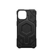 Urban Armor Gear Monarch Pro MagSafe Case - удароустойчив хибриден кейс с MagSafe за iPhone 15 (черен-карбон) 11