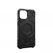 Urban Armor Gear Monarch Pro MagSafe Case - удароустойчив хибриден кейс с MagSafe за iPhone 15 (черен-карбон) 13