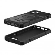 Urban Armor Gear Monarch Pro MagSafe Case - удароустойчив хибриден кейс с MagSafe за iPhone 15 Plus (черен-карбон) 1