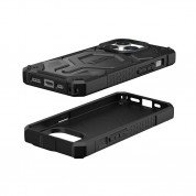 Urban Armor Gear Monarch Pro MagSafe Case - удароустойчив хибриден кейс с MagSafe за iPhone 15 Pro (черен-карбон) 1