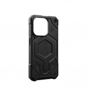 Urban Armor Gear Monarch Pro MagSafe Case - удароустойчив хибриден кейс с MagSafe за iPhone 15 Pro (черен-карбон) 13